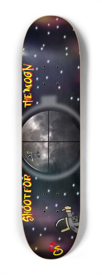 Soular Skate Shoot For The Moon 7-1/4 Mini/Kid Skateboard