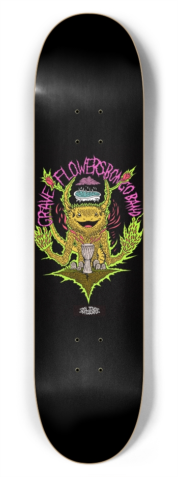 Erol Zendis - Band Series 16 - GRAVE FLOWERS  7-3/4 Skateboard Deck