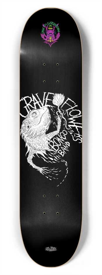 Erol Zendis - Band Series 16B - GRAVE FLOWERS  7-3/4 Skateboard Deck