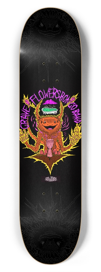Erol Zendis - Band Series 16D - GRAVE FLOWERS 7-3/4 Skateboard Deck