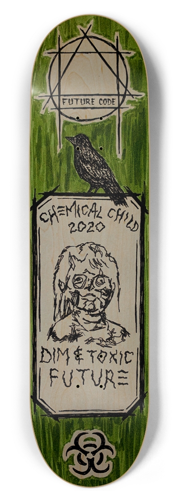 Dim & Toxic - Natural Wood 8.5” x 32” Popsicle 8-1/2 Skateboard Deck