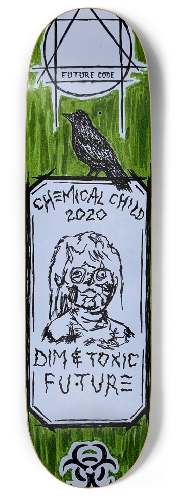 Dim & Toxic - Popsicle W 9” x L 33.25” 9 Inch Skateboard