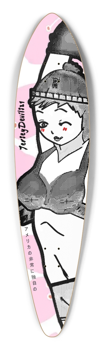 Floral Pintail Longboard