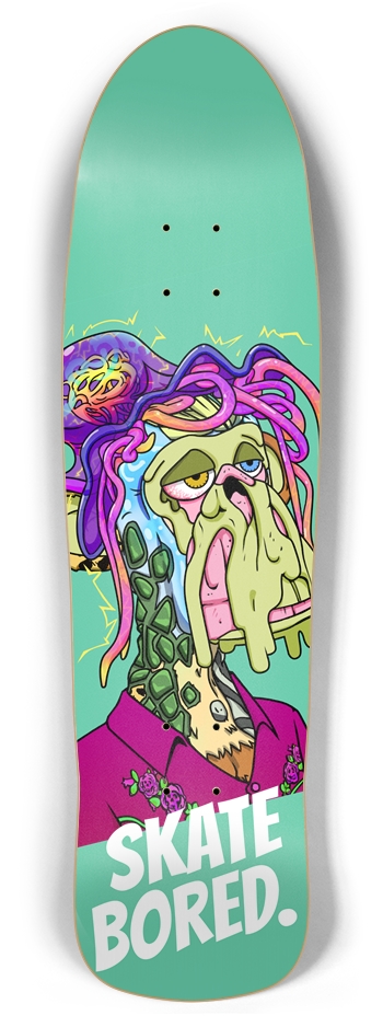 Custom Skateboard Retro Rocket