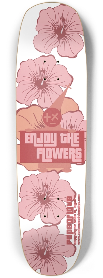 Enjoy The Flowers Square Nose in White