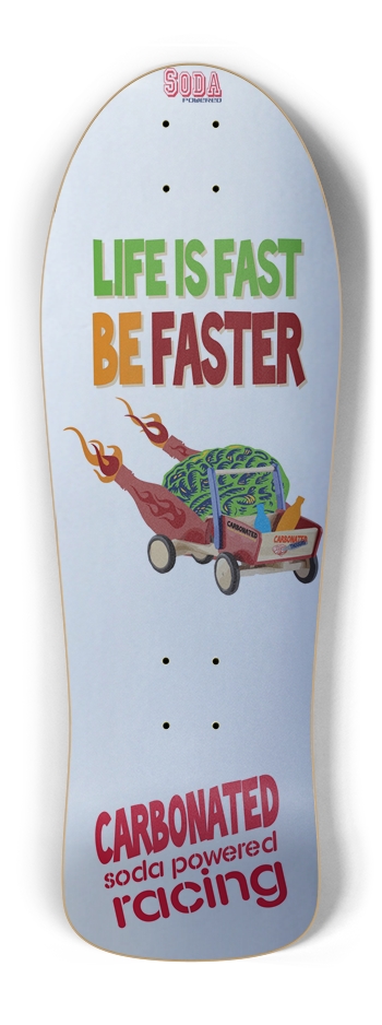 Silver Old School Life is Fast Old School Shape