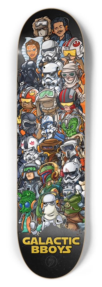 GALACTIC BBOYS 8-1/2 Skateboard Deck