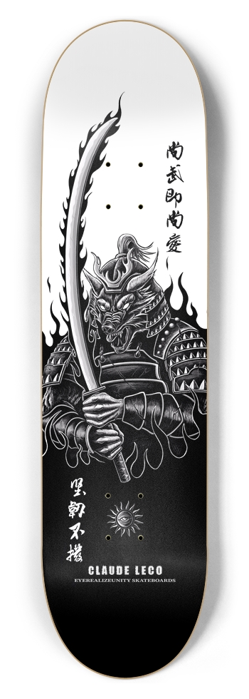 Samurai Wolf 8-1/2 Skateboard Deck