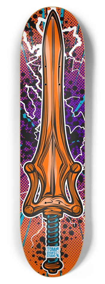 Faker Sword 7 7/8 7-7/8 Skateboard Deck