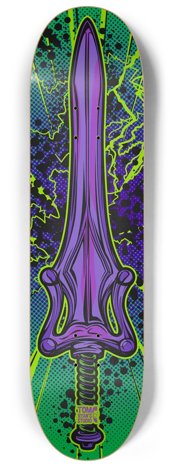 Skele Sword 8.25 8-1/4 Skateboard Deck