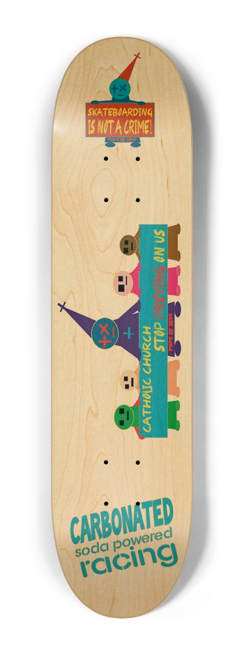 Stop Preying at schools Freestyle 7-1/4 Mini/Kid Skateboard