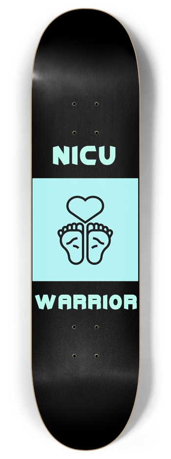 NICU Warrior 8 Inch Skateboard Deck