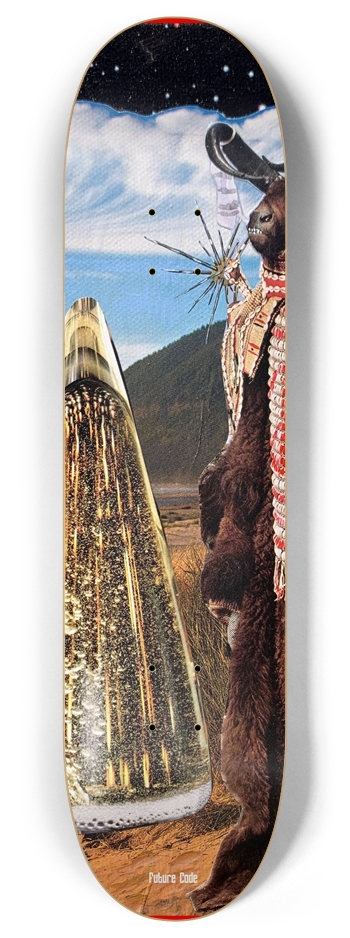 R 2 Triptych P 8” x L 32.25”  8 Inch Skateboard Deck