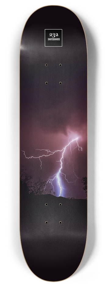 Ride The Lightning  8 Inch Skateboard Deck