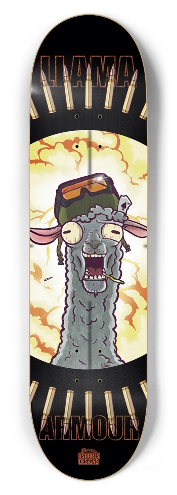Llama Armour 8.5” 8-1/2 Skateboard Deck