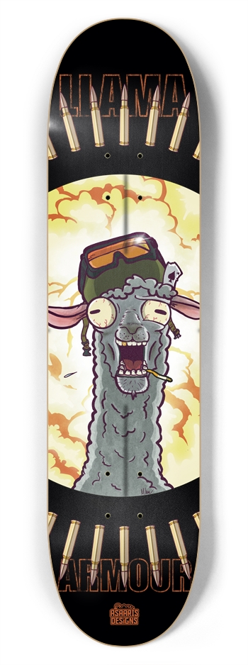 Llama Armour 7.75” 7-3/4 Skateboard Deck