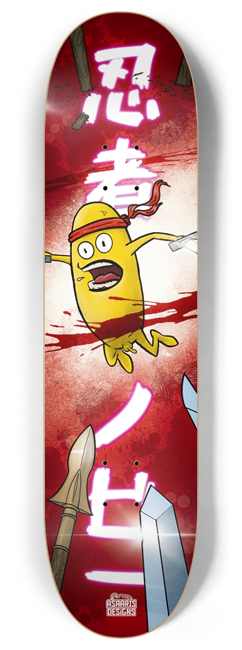 Ninja Bean 8.0” 8 Inch Skateboard Deck