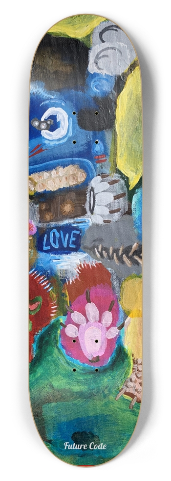 PnF 2 Triptych P - 8.5” x L 32.75” 8-1/2 Skateboard Deck