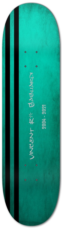 Teal - Customized 8-1/4 Skateboard Deck