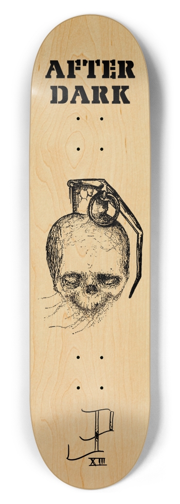 Skull Grenade Wood 8.5 8-1/2 Skateboard Deck