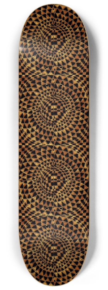 Gold Tiger’s Eye 8-1/4 Skateboard Deck