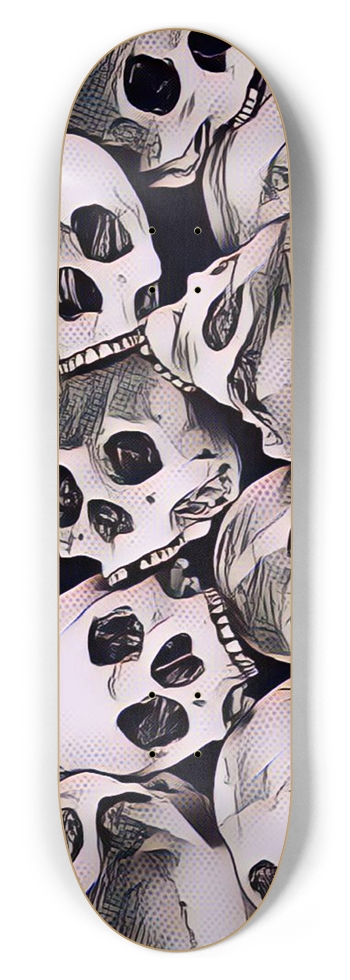 Comic Skulls 8-1/2 Skateboard Deck