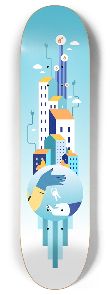 Landlord Portal 8 Inch Skateboard Deck