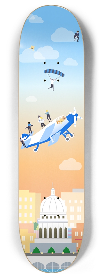 Wisconsin Skateboard 8 Inch Skateboard Deck