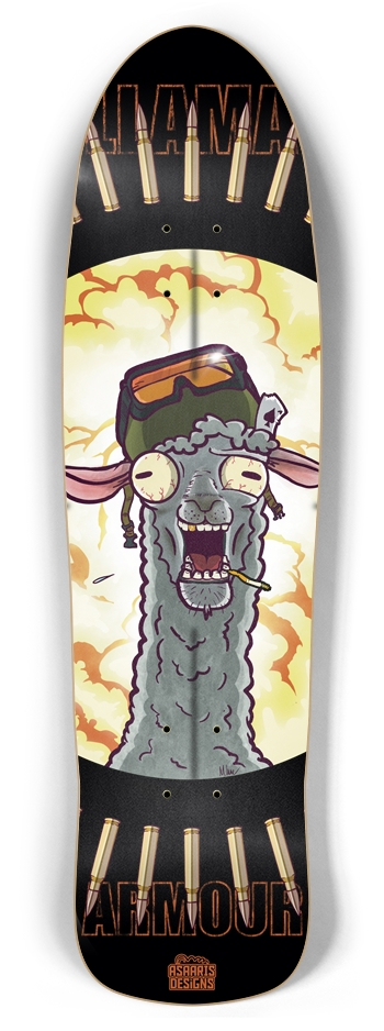 Llama Armour Rocket Retro Rocket