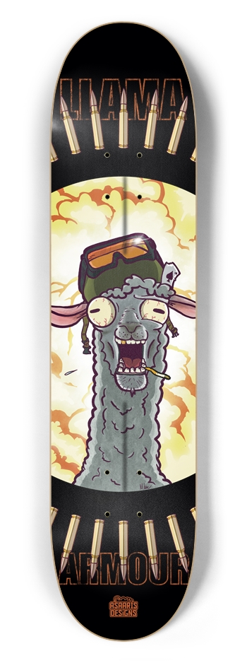 Llama Armour 7.5” 7-1/2 Skateboard Deck