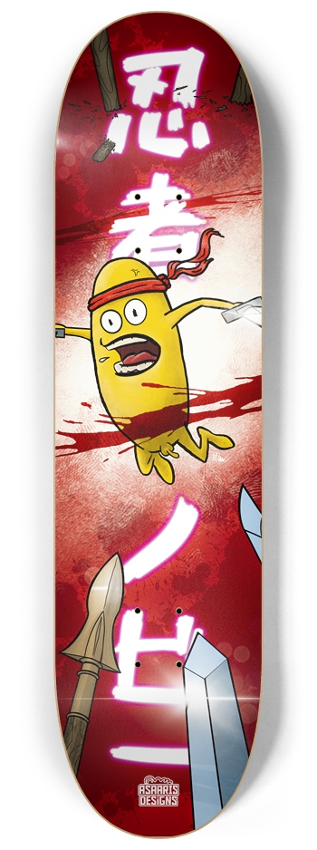 Ninja Bean 8.25" 8-1/4 Skateboard Deck
