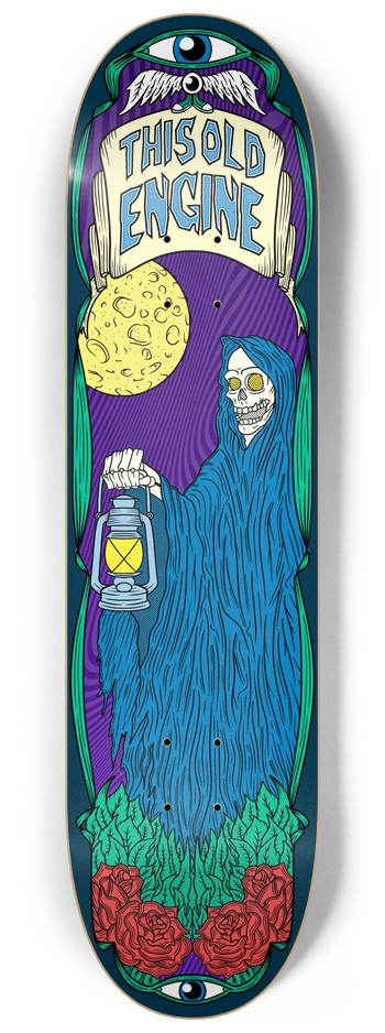 Skeleton Sorcerer Deck (8.25") 8-1/4 Skateboard Deck