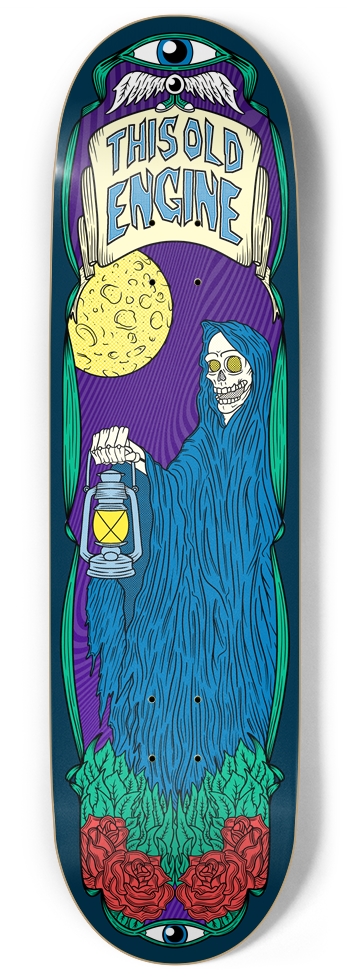 Sorcerer Skeleton Deck (9") 9 Inch Skateboard