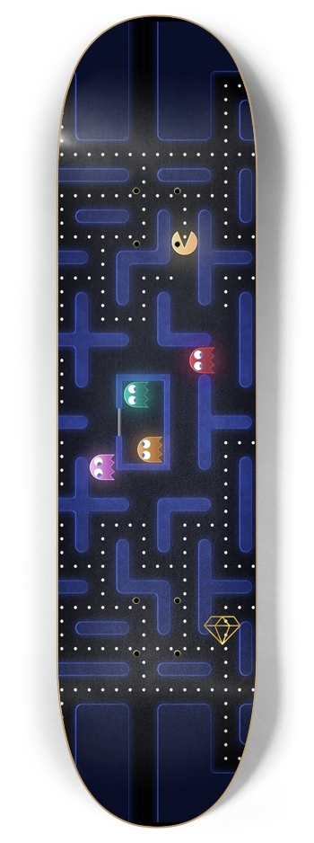Pac-Man / 8'' 8 Inch Skateboard Deck