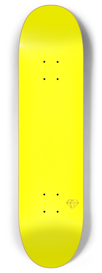 #FFFF00 / 8'' 8 Inch Skateboard Deck