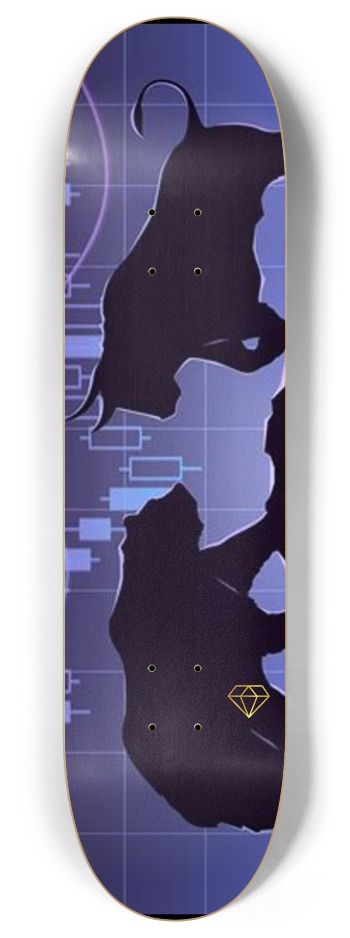 Bear and Bull / 8'' 8 Inch Skateboard Deck
