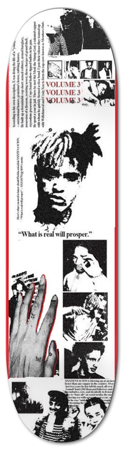 XXXTENTACION Presents: Members Only Vol 3 8 Inch Skateboard Deck