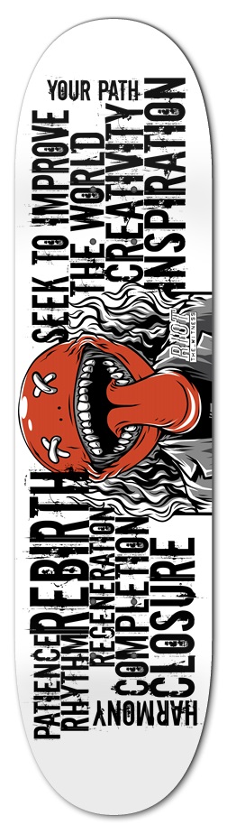 RIOT the witness - Not Just Words 7-3/4 Skateboard Deck