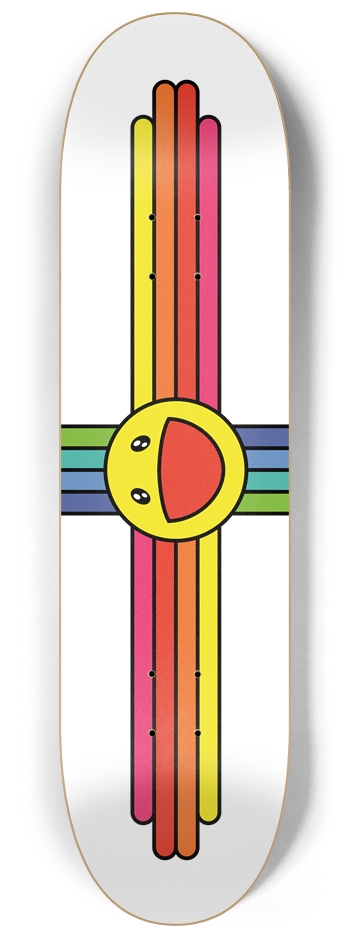 Smiling Zia 8-1/4 8-1/4 Skateboard Deck