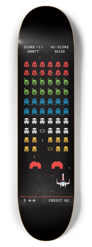 Imperial Invaders 7-7/8 7-7/8 Skateboard Deck
