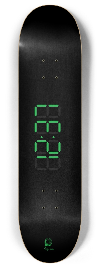 Digital Deck (Green) 8 Inch Skateboard Deck