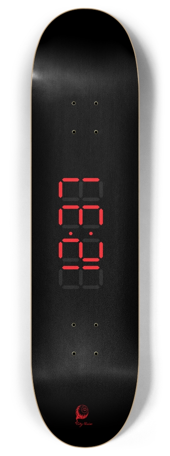 Digital Deck (Red) 8 Inch Skateboard Deck