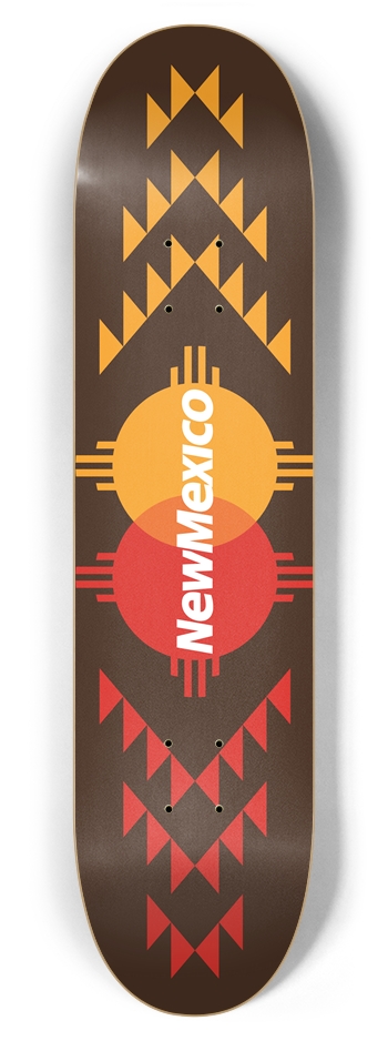 Double Zia 7-7/8 7-7/8 Skateboard Deck