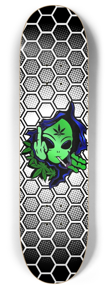 420 Don't Care 8 Inch Skateboard Deck