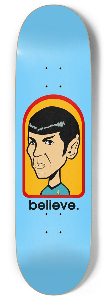 parody_believe.900 9 Inch Skateboard