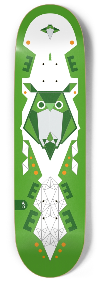 origam_owl.900 9 Inch Skateboard