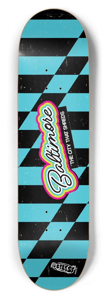 Baltimore Shreds / Blue / 8.5 8-1/2 Skateboard Deck