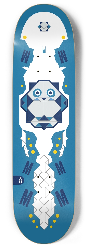 origam_panda.900 9 Inch Skateboard