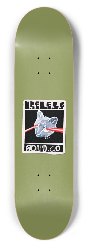 Lazer Flank Invert / Olive / 8.5 8-1/2 Skateboard Deck