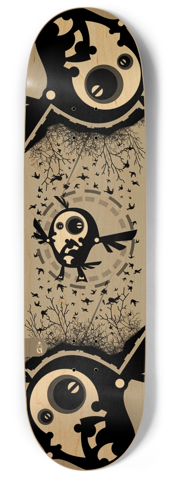 skz_crow.900 9 Inch Skateboard